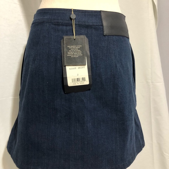 Rag & Bone Siggy Skirt Indigo Skiggy Skirt - Picture 5 of 7